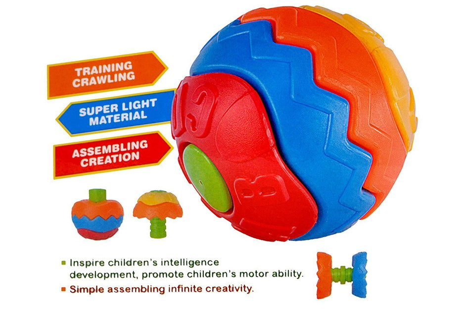 Magic Puzzle Ball — Twist-Apart Assembling & Rolling Toy