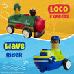 Press & Go Top Gear Toy Vehicles — Push-Down Cars with Driver Figures [Single Piece]