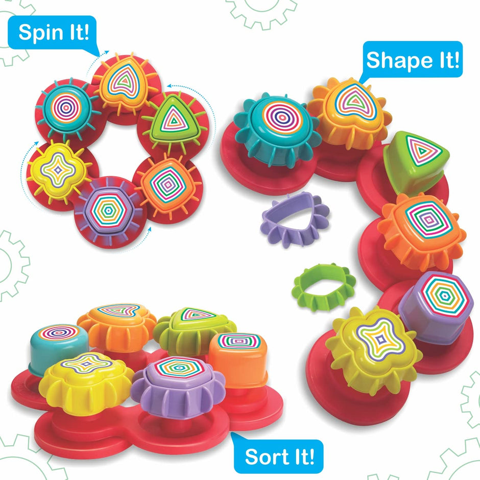 Spinning Joy Gear Activity Set — 3 Stage Activity for Kids
