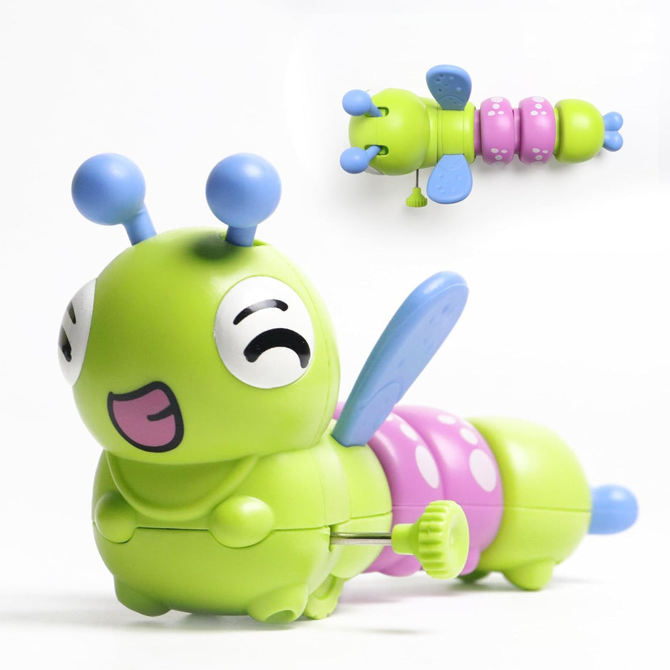 Wind-Up Caterpillar Toys — Crawling Wiggle Wings