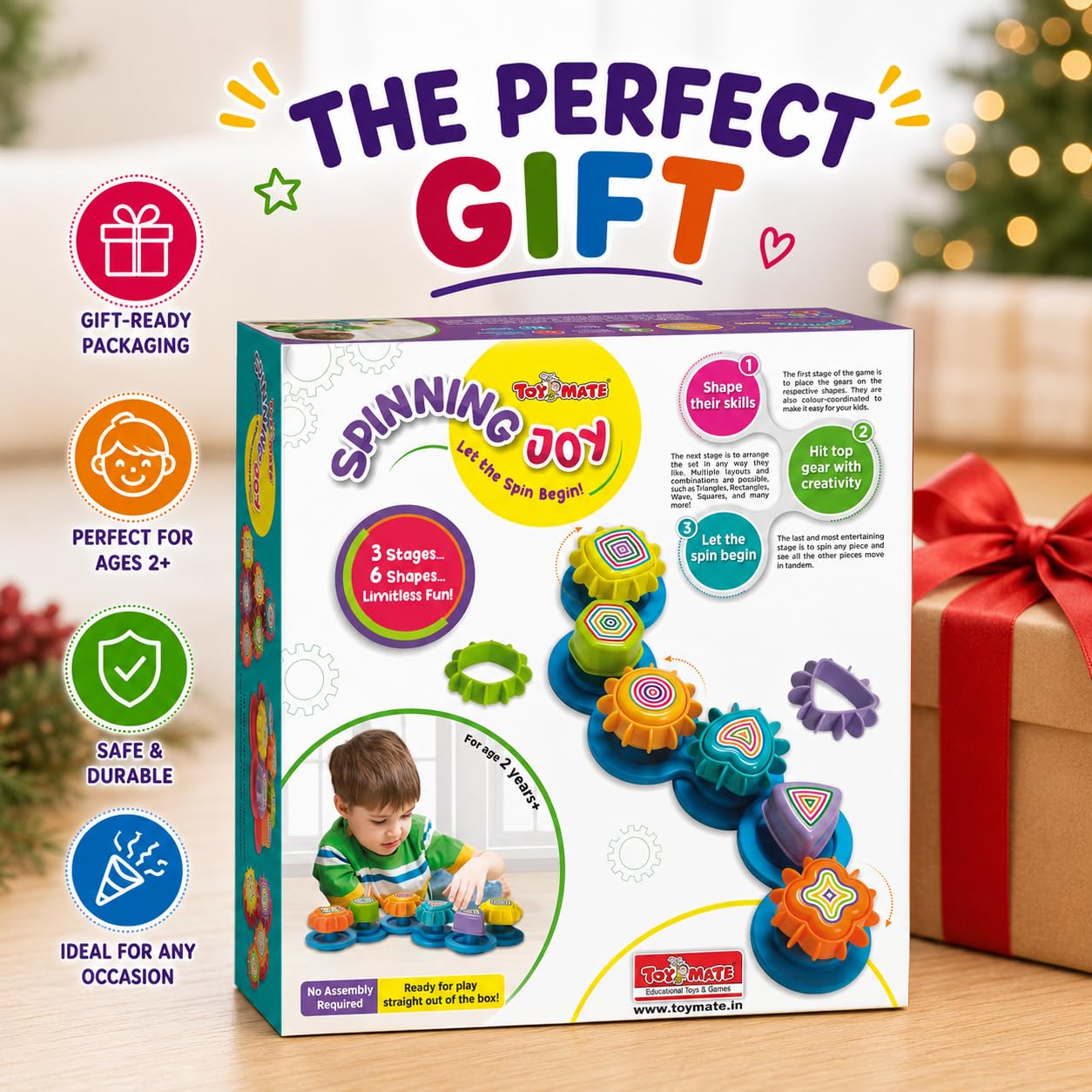 Spinning Joy Gear Activity Set — 3 Stage Activity for Kids