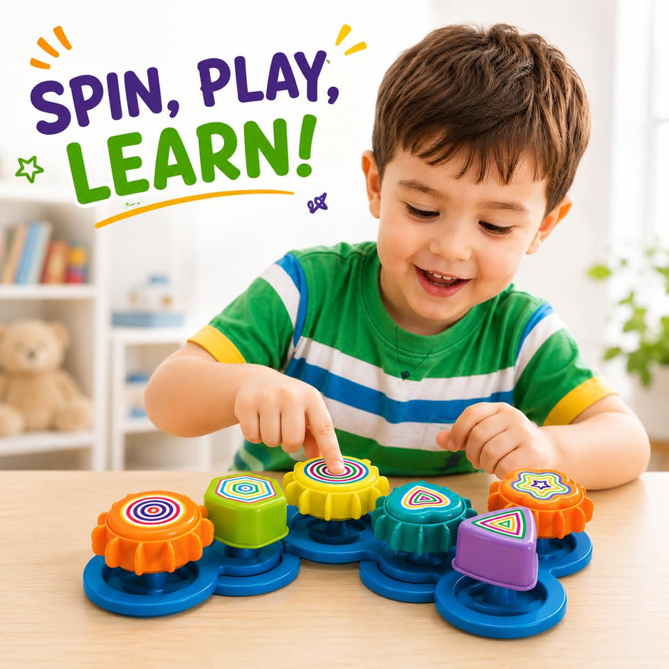 Spinning Joy Gear Activity Set — 3 Stage Activity for Kids