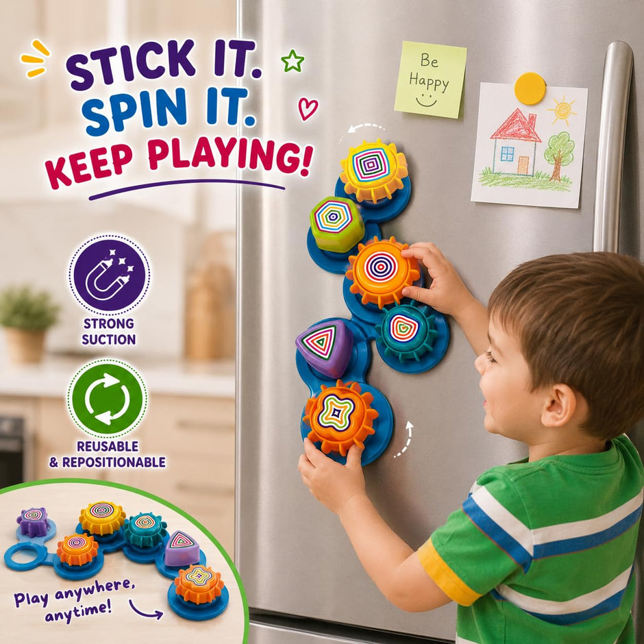 Spinning Joy Gear Activity Set — 3 Stage Activity for Kids