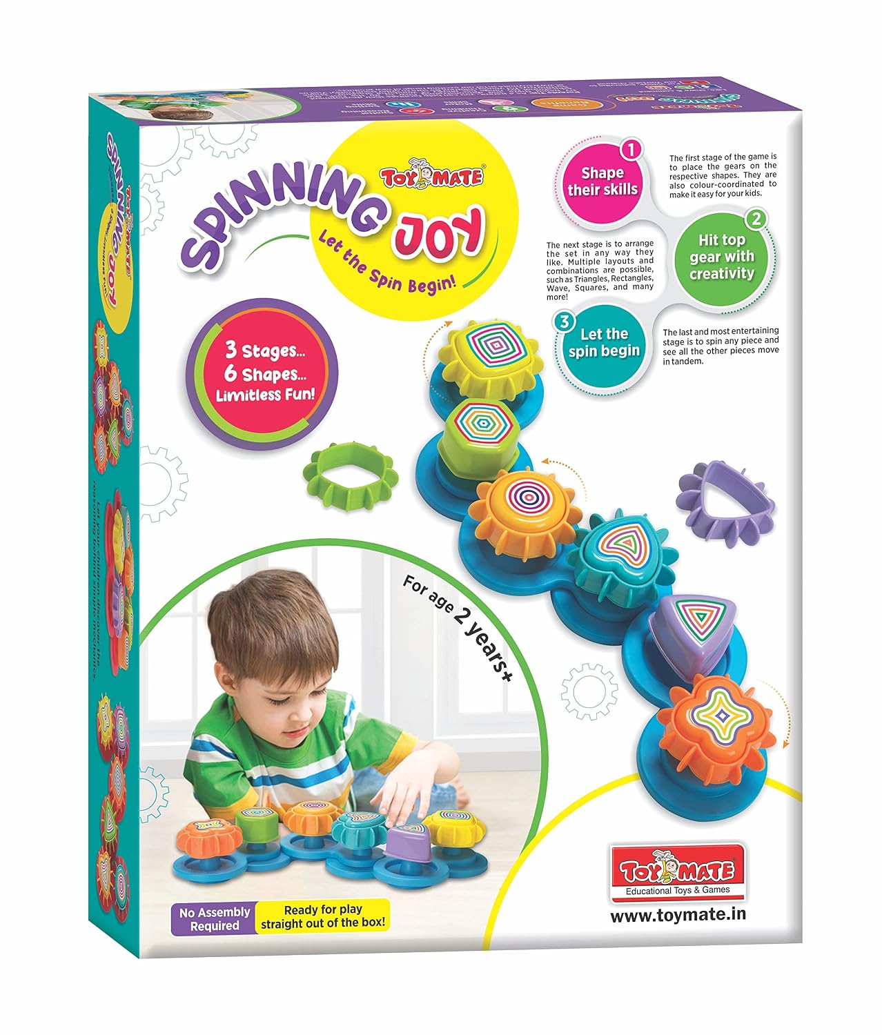 Spinning Joy Gear Activity Set — 3 Stage Activity for Kids