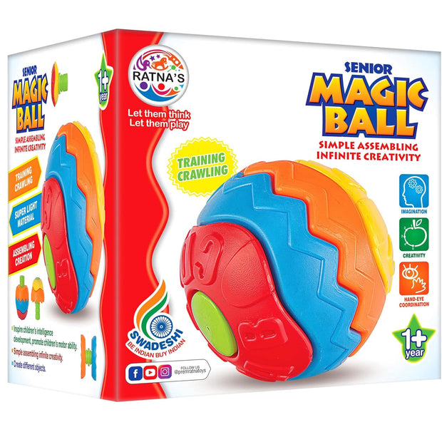 Magic Puzzle Ball — Twist-Apart Assembling & Rolling Toy