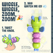 Wind-Up Caterpillar Toys — Crawling Wiggle Wings