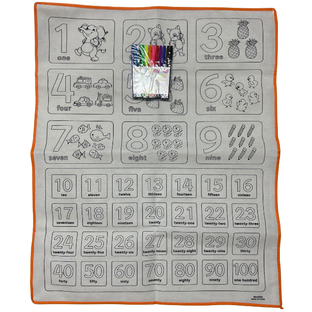 Fantastic Colouring Mat with Sketch