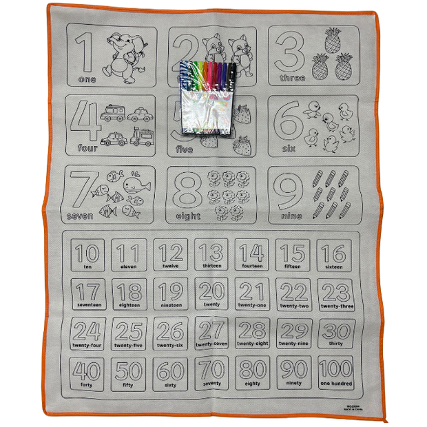 Fantastic Colouring Mat with Sketch