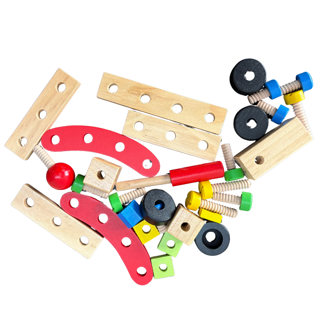 31 Nut Combination - Wooden Assemble Game