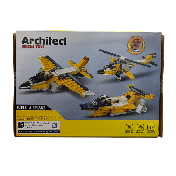Brick Architect Super Airplane 3 Models - 130 pcs
