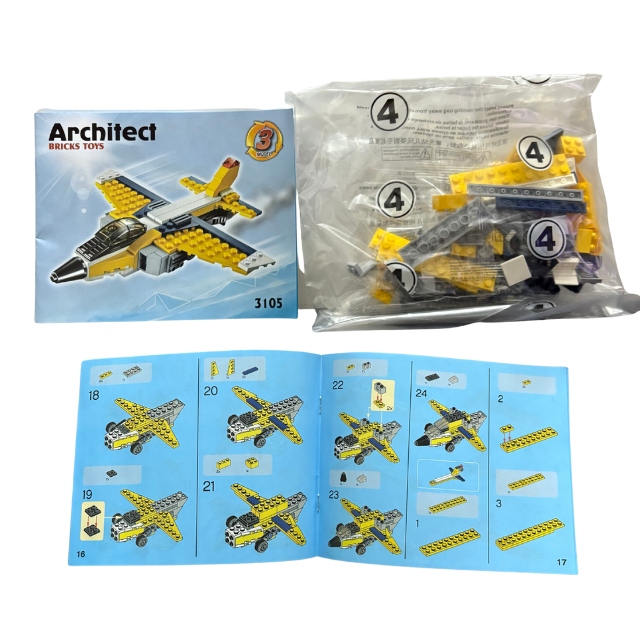 Brick Architect Super Airplane 3 Models - 130 pcs