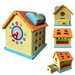 Wooden Shape Sorter House — Sorting & Counting Activity Toy
