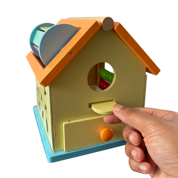 Wooden Shape Sorter House — Sorting & Counting Activity Toy