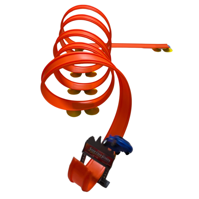 360° Loop Stunt Track Set — Spiral Racing Track with 2 Cars