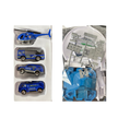 City Parking Lot DIY Playset - 53 Pieces with Alloy Vehicles & Stickers