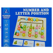 Wooden Number and Letter Position Learning Board
