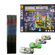 Diamond Magnetic Tile Building Blocks Parking Lot Set - 88 Pieces with LED Lights & Alloy Cars