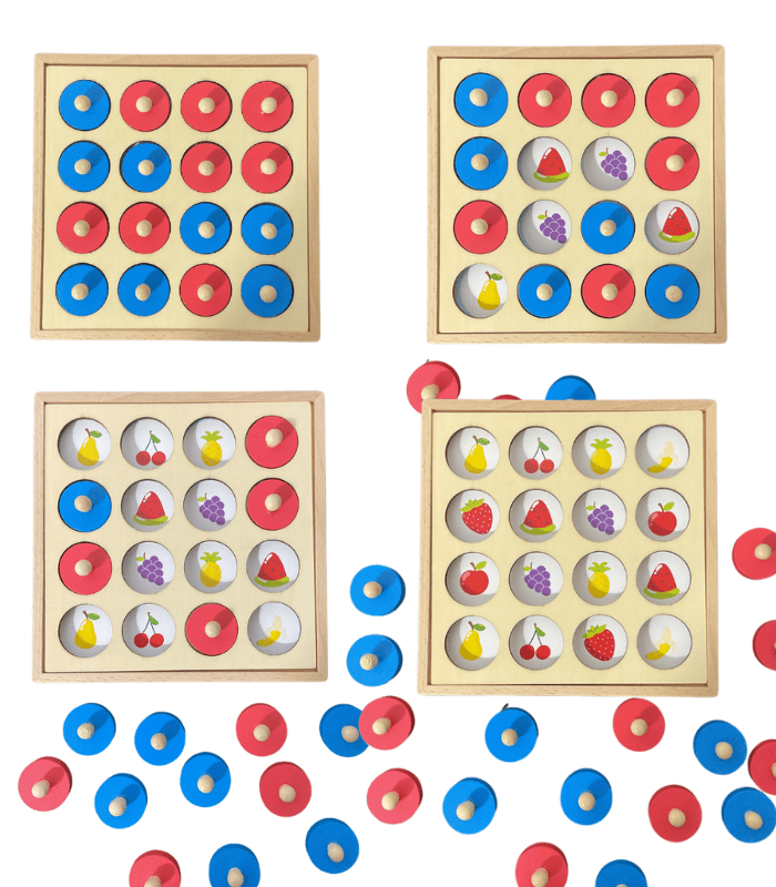 Wooden Multi Functional Memory game