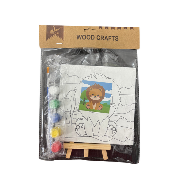 Wood Crafts Canvas Painting with Kit