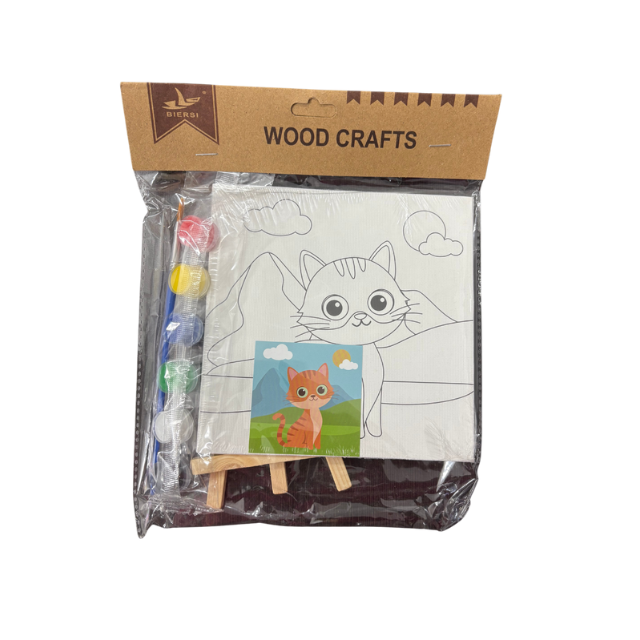 Wood Crafts Canvas Painting with Kit