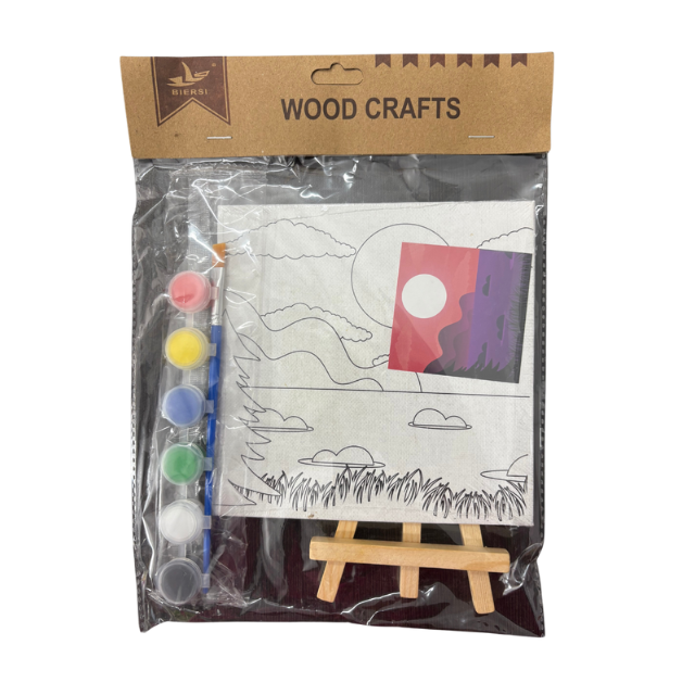 Wood Crafts Canvas Painting with Kit