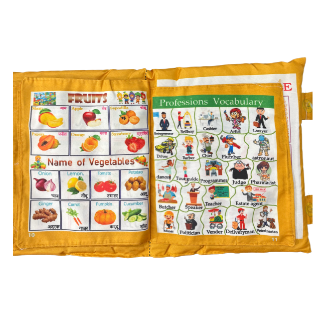 My Learning Kids Cushion Pillow Book