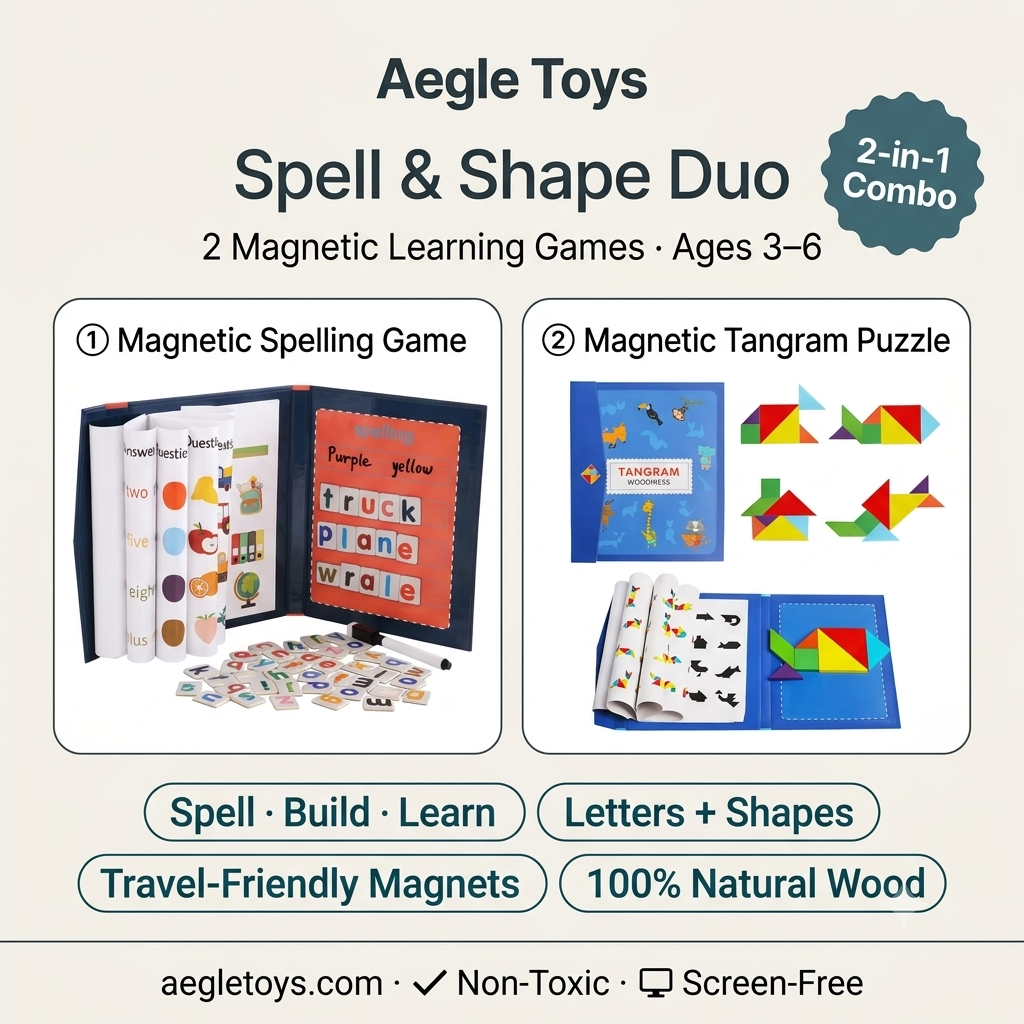 Spell & Shape - Magnetic Book Duo