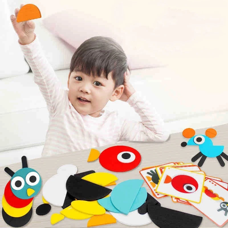 Geo Animal Shape - Wooden Pattern Matching Game