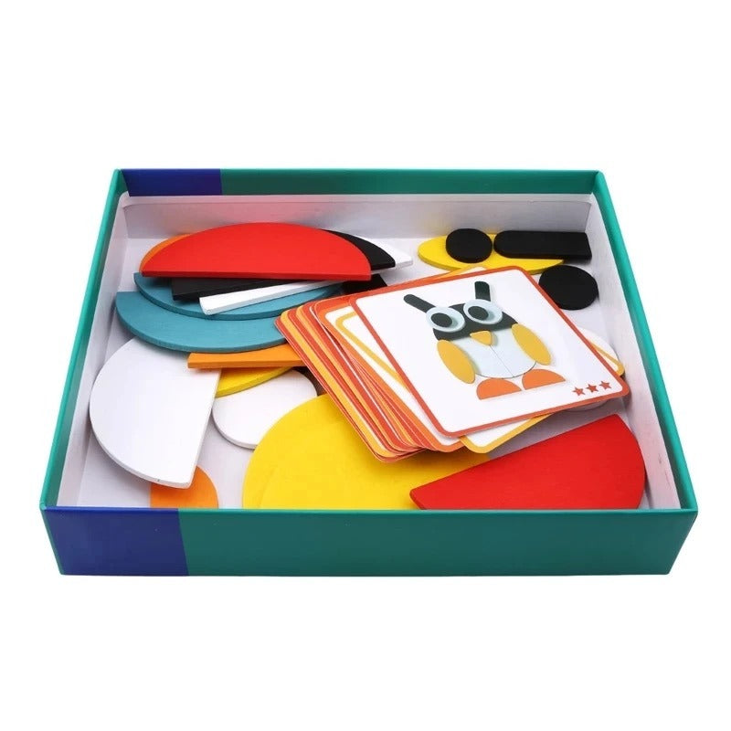 Geo Animal Shape - Wooden Pattern Matching Game