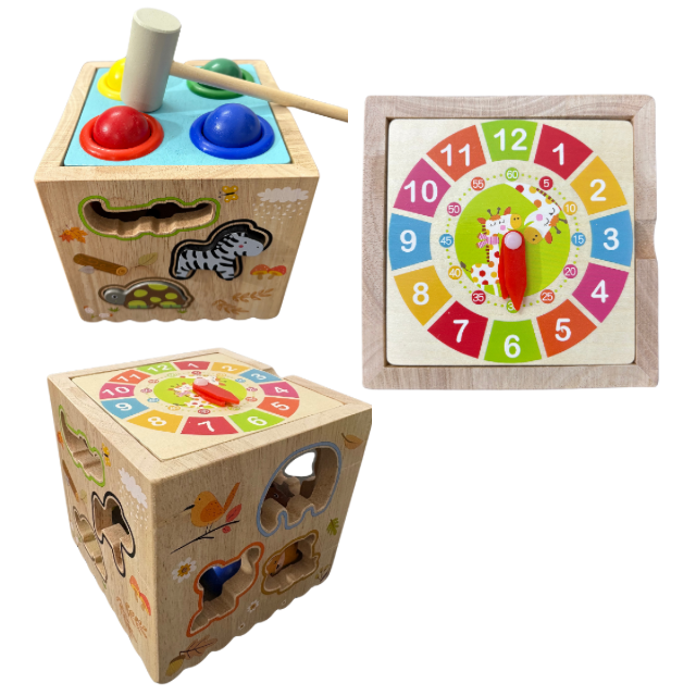 Wooden Multifunction 8 in 1 Montessori Game