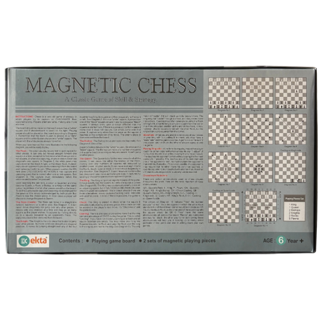Foldable Magnetic Chess Board Game - Multiplayer Family Game