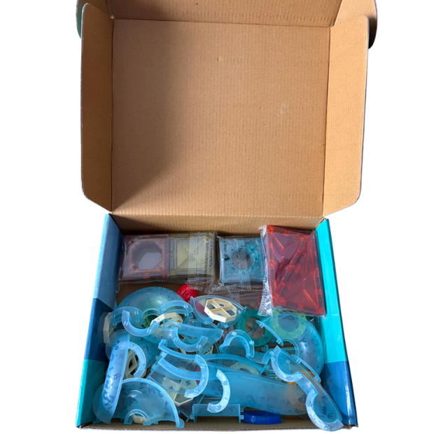 Magnetic Tiles Rolling Ball Building Blocks - 75 pcs