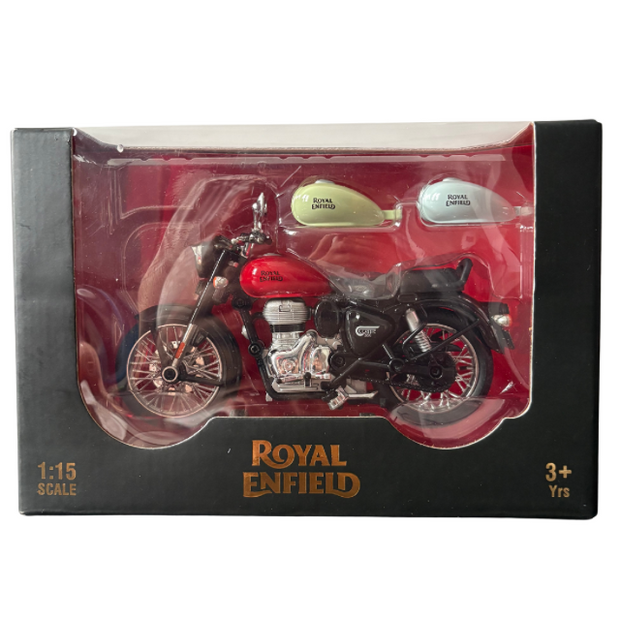 Metal Die-Cast RE Bike with 3 Colours - Scale 1:15