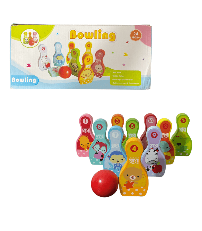 Bowling Game - Wooden Flat Model