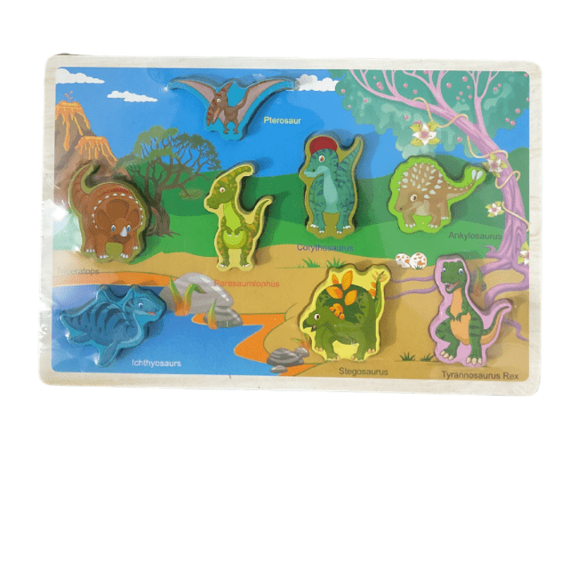 Mini Chunkey Peg Board Themed - Wooden