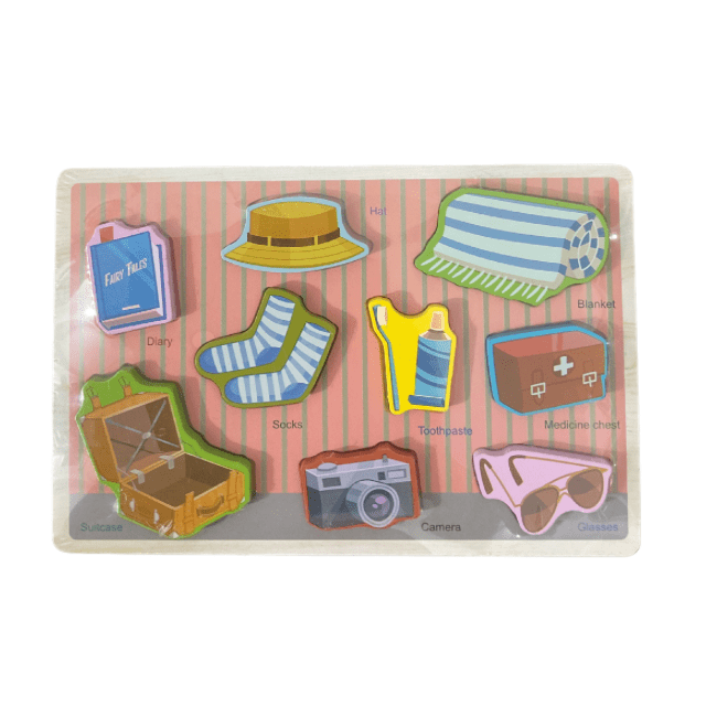 Mini Chunkey Peg Board Themed - Wooden