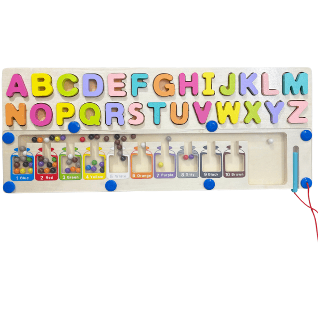 Wooden Multifunctional Numeric Letter with Magnet Game Board