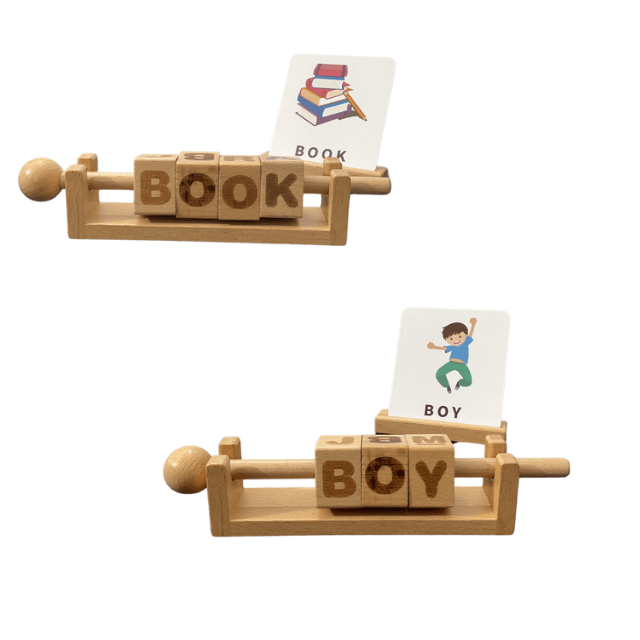Wooden Word Pair Learning Stand