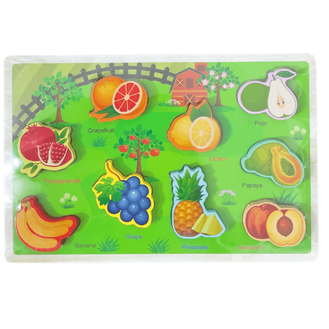 Mini Chunkey Peg Board Themed - Wooden