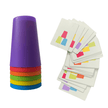 Stacked Cup Colour & Pattern Matching Game