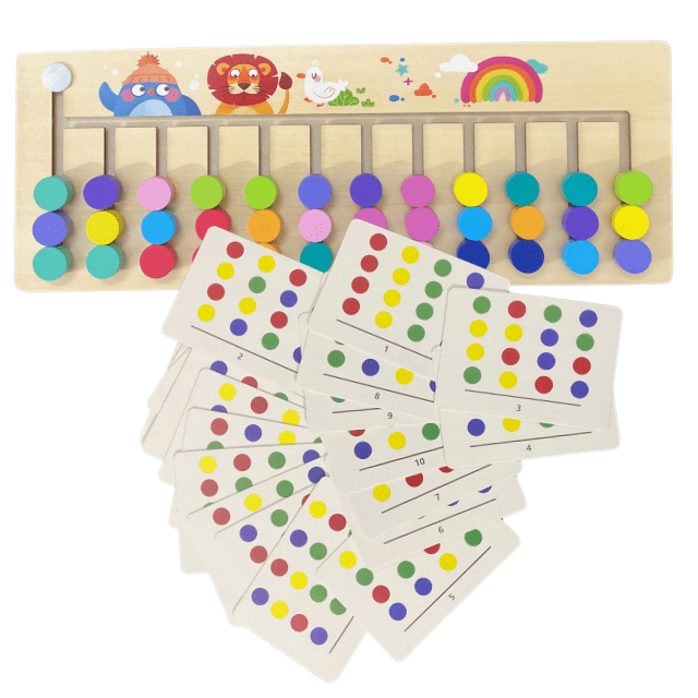 12 Colour Logical Wooden Puzzle