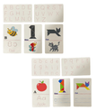 Tangram Letters Writing cards Wooden Puzzle