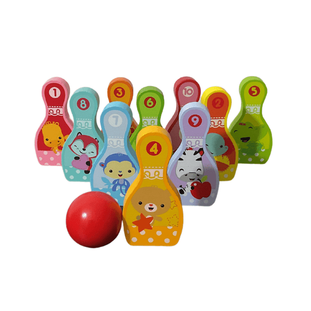 Bowling Game - Wooden Flat Model