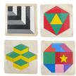 Wooden 3D Colourful Mini Blocks Puzzle