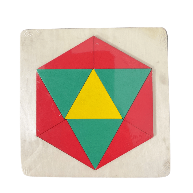 Wooden 3D Colourful Mini Blocks Puzzle
