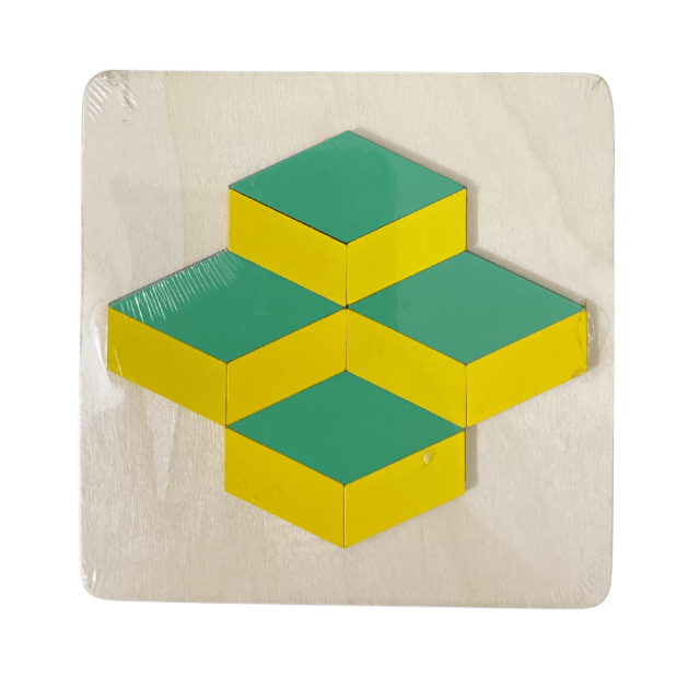 Wooden 3D Colourful Mini Blocks Puzzle