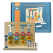 Four Colour 2 Sided Wooden Logical Puzzle Game with Timer