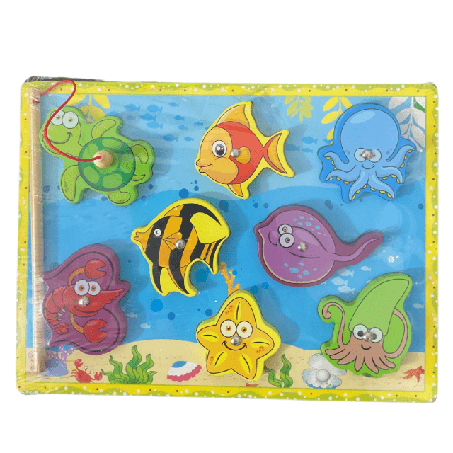 Wooden Magnetic Fishing Themed Board