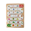 Pattern Puzzle Numbers/Alphabets Wooden Board
