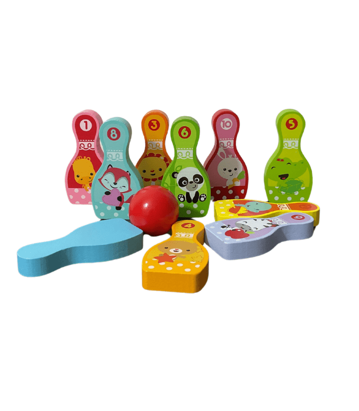 Bowling Game - Wooden Flat Model